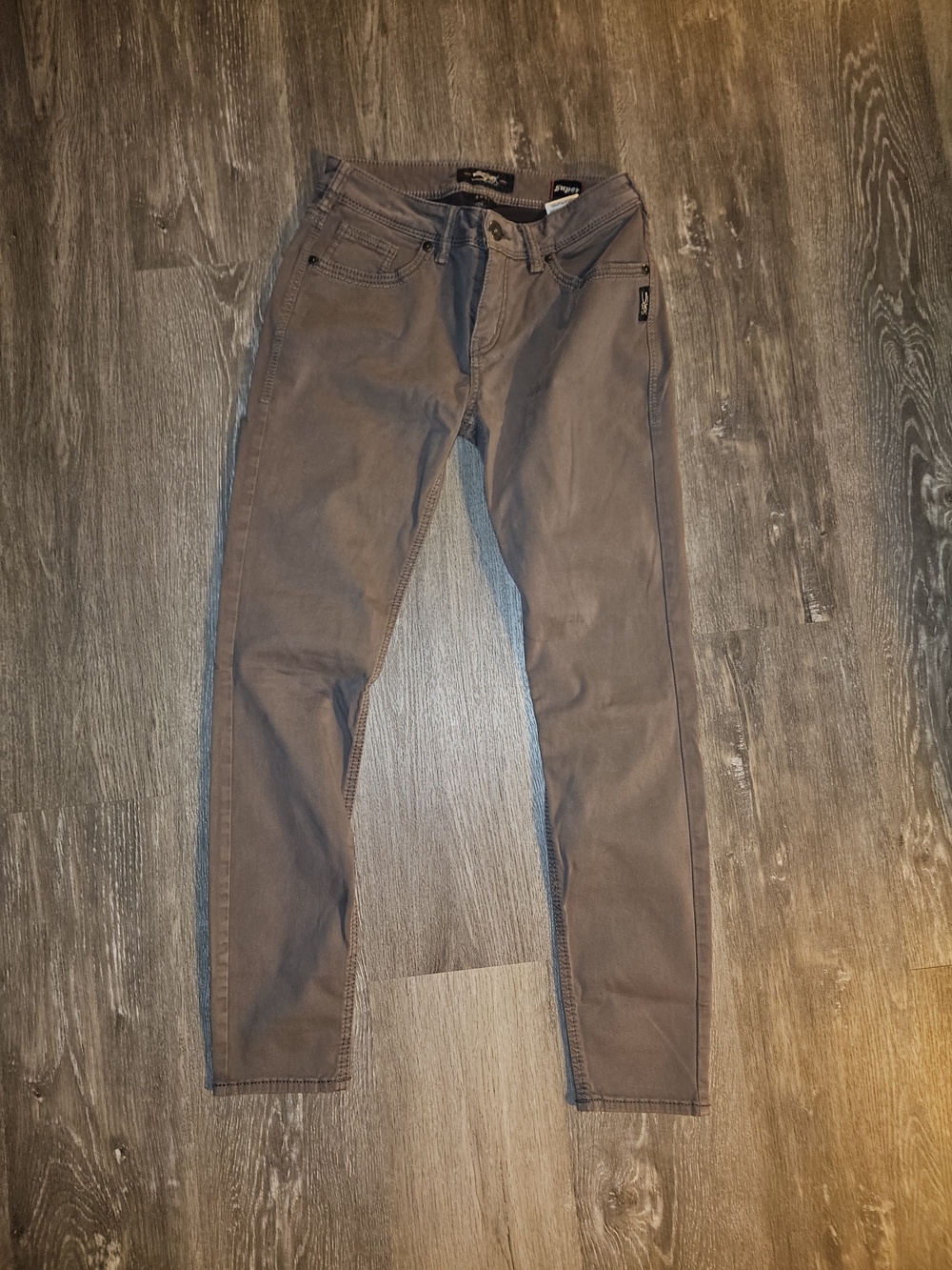 Silver Jeans gray slim straight pants